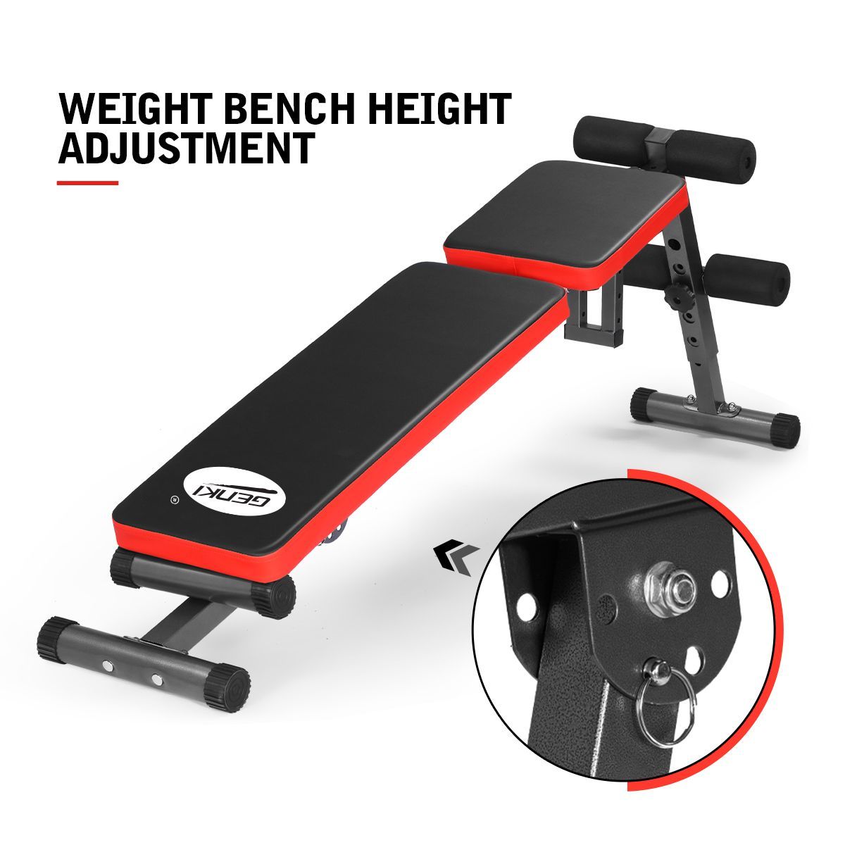 Foldable Adjustable Home Gym Workout Weight Bench For Chest Shoulder Presses,Crunches,Dumbbell
