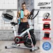 Home Gym Resistance Ajustable Exercise Spin Bike W/Flat Ground,Stand Up,Off Road,Climb Ride Modes