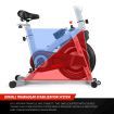 Home Gym Resistance Ajustable Exercise Spin Bike W/Flat Ground,Stand Up,Off Road,Climb Ride Modes