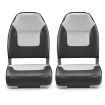 2X Uv/Salt Resistant Foldable Swivel Marine Fishing Boat Seat Chair Strong Back Support