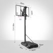 2.3-3.05M Mobile Basketball Hoop Stand W/ Ring Backboard Stable Base For Junior Adult