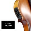 3/4 Size Wood Electric Violin W/Extraordinary Tones Tunes For Beginners & Music Lovers