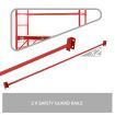 70-180Cm Height Adjustable Mobile Safety Scaffold Bear Up To 450Kg W/3 Lock System-Red