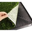 Indoor Pet Toilet Training Dog Potty Pad Grass Mat W/Removable Waste Tray Easy To Clean