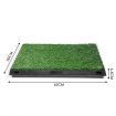 Indoor Pet Toilet Training Dog Potty Pad Grass Mat*2 W/Removable Waste Tray Easy To Clean