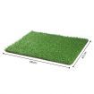 Indoor Pet Toilet Training Dog Potty Pad Grass Mat*2 W/Removable Waste Tray Easy To Clean
