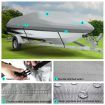 12-14Ft High Quality Weather/Uv Resistant Boat Cover Canopy For  V-Hull Open Fishing Boats