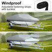 12-14Ft High Quality Weather/Uv Resistant Boat Cover Canopy For  V-Hull Open Fishing Boats