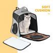 Pet Travel Carrier Backpack W/Semi-Sphere Window Breathable High Quality Material-Grey