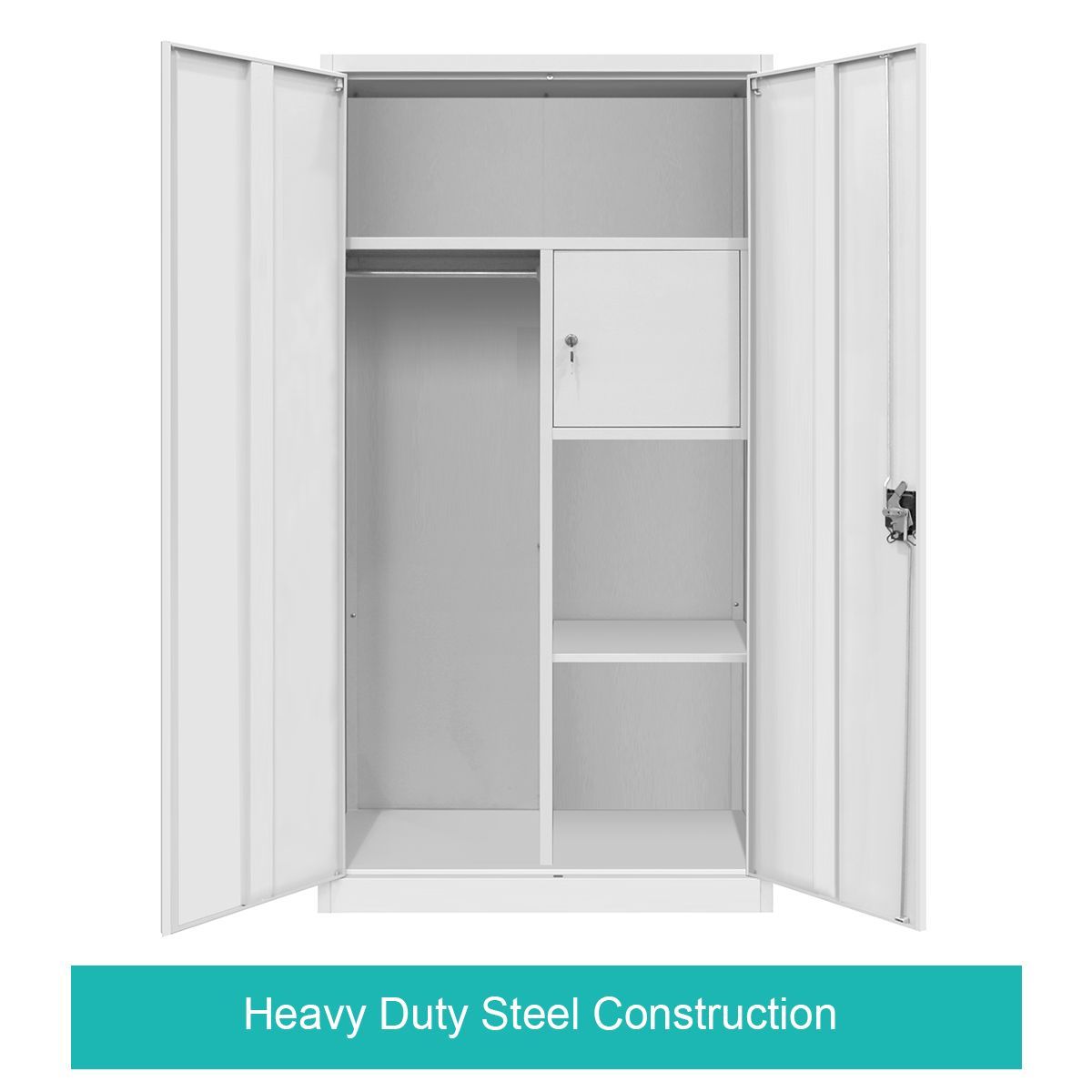 185Cm Lockable Metal Officeworks File Storage Cupboard Scratch