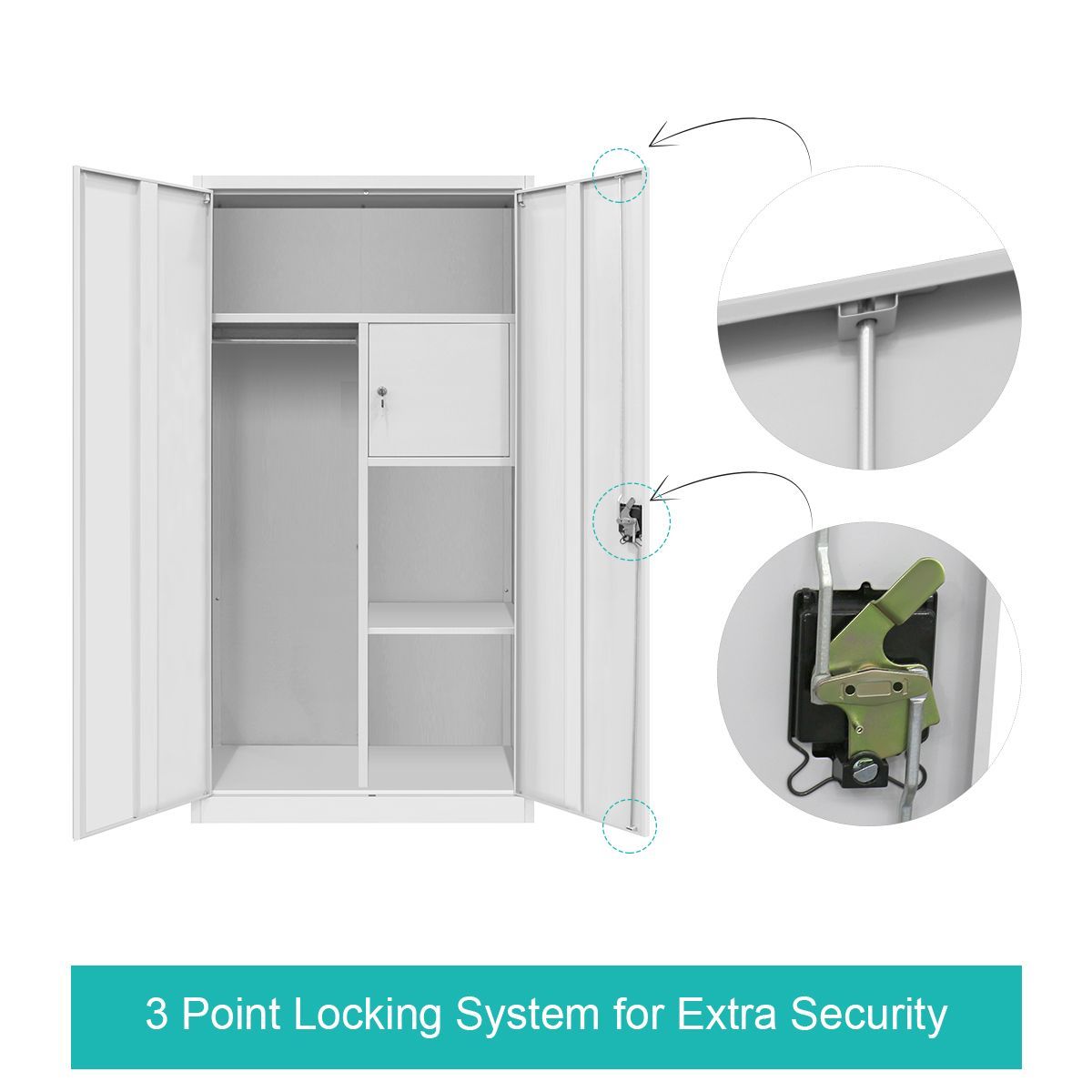 185Cm Lockable Metal Officeworks File Storage Cupboard Scratch