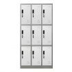 185Cm 9 Doors Gym Office Lab Security Metal Locker Storage Cupbord W/ Heavy Duty Steel