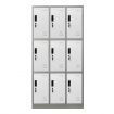 185Cm 9 Doors Gym Office Lab Security Metal Locker Storage Cupbord W/ Heavy Duty Steel