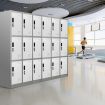 185Cm 9 Doors Gym Office Lab Security Metal Locker Storage Cupbord W/ Heavy Duty Steel