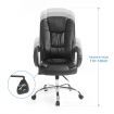 Premium High Back Executive Office Chair W/Adjustable Height,Pu Leather Extra Thick Seat