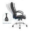 Premium High Back Executive Office Chair W/Adjustable Height,Pu Leather Extra Thick Seat