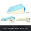 10/20/30Cm Height Adjustable Cool Gel Memory Foam Wedge Pillow Antibacterial & Anti-Mite