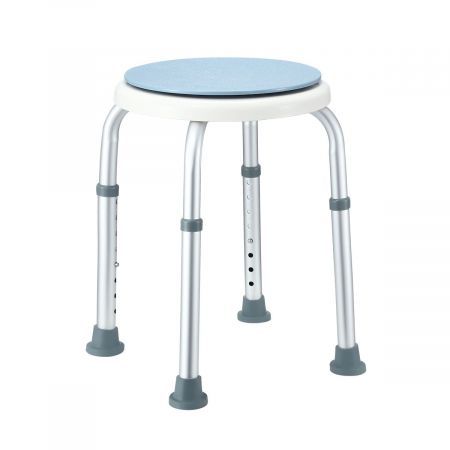 Height Adjustable Swivel None Slip Safety Shower Stool Chair Bath Seat For Elderly 120Kg