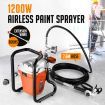 1200W 3800Psi Airless Paint Sprayer W/7.6M Hose,Flexible Suction Tube,33Cm Extended Nozzle