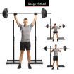 2X 103-165Cm Height Adjustable Squat Rack Weight Lifting Barbell Stand 300Kg Capacity