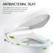 Smart Electric Heated Toilet Seat Bidet W/Front Back Cleaning,Air Dryer,Auto Deodorizer