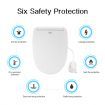 Smart Electric Heated Toilet Seat Bidet W/Front Back Cleaning,Air Dryer,Auto Deodorizer