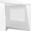 3X3M Waterproof Uv Block Outdoor Gazebo Party Marquee Tent W/2 Doors 2 Windows - White