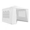 3X3M Waterproof Uv Block Outdoor Gazebo Party Marquee Tent W/2 Doors 2 Windows - White