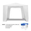 3X3M Waterproof Uv Block Outdoor Gazebo Party Marquee Tent W/2 Doors 2 Windows - White