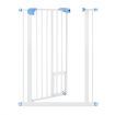 100Cm Tall 80-90Cm Width Double Lock Pet Child Safety Gate Barrier Fence W/ Cat Door