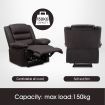 Super Soft Pu Leather High Density Foam 135° Recliner Arm Chair W/Adjustable Footrest