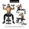 Foldable Fully Adjustable Home Gym Workout Weight Bench W/ Flat Incline Decline Modes