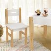 Kids Table Chair Set W/Flippable Desktop 1 For Chalkbord 1 For Flat Surface,Ample Storage