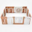 Shape Adjustable 16 Panels Baby Playpen Toddler Activty Center W/Safety Lock,Gate