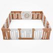 Shape Adjustable 22 Panels Baby Playpen Toddler Activty Center W/Safety Lock,Gate