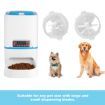 6L Automatic Cat Dog Pet Feeder Dispenser Set 1- 4 Meals/Day W/ Voice Recorder