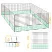 21M X 1.25M Any Shape Poultry Netting Enclosure Chicken Duck Fence W/ 10 Posts