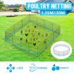 30M X 1.25M Any Shape Poultry Netting Enclosure Chicken Duck Fence W/ 15 Posts