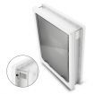 XL Easy Assemble Safe 2-Way Lockable Pet Flap Door For Dog Cat Freely In/Out-White