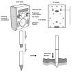 315Sqm Area Solar Ultrasonic Pest Repeller Animal Deterrent Bird Fox Cat Racoon Bat