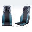 Home Car Seat Massager Heated Cushion W/Vibrate,Shiatsu,Roll,Knead Function-Blue