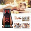 Home Car Seat Massager Heated Cushion W/Vibrate,Shiatsu,Roll,Knead Function-Orange
