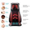 Home Car Seat Massager Heated Cushion W/Vibrate,Shiatsu,Roll,Knead Function-Red