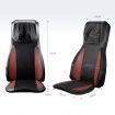 Home Car Seat Massager Heated Cushion W/Vibrate,Shiatsu,Roll,Knead Function-Red