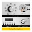 60L Stainless Steel Electric Wall Oven W/ Large Viewing Window-Heat Bake Grill