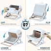 Easy Cleaning Semi Automatic Cat Litter Box Toilet For Cats Up To 7.5Kg -Large Size