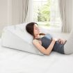 Car Home Office Cool Gel Memory Foam Wedge Pillow W/Bamboo Fabri Antibacterial
