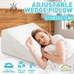 Car Home Office Cool Gel Memory Foam Wedge Pillow W/Bamboo Fabri Antibacterial