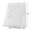 Car Home Office Cool Gel Memory Foam Wedge Pillow W/Bamboo Fabri Antibacterial