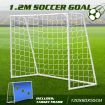 1.2M Portable Kids Soccer Goal Football Practice & Training Net Ideal For Backyard